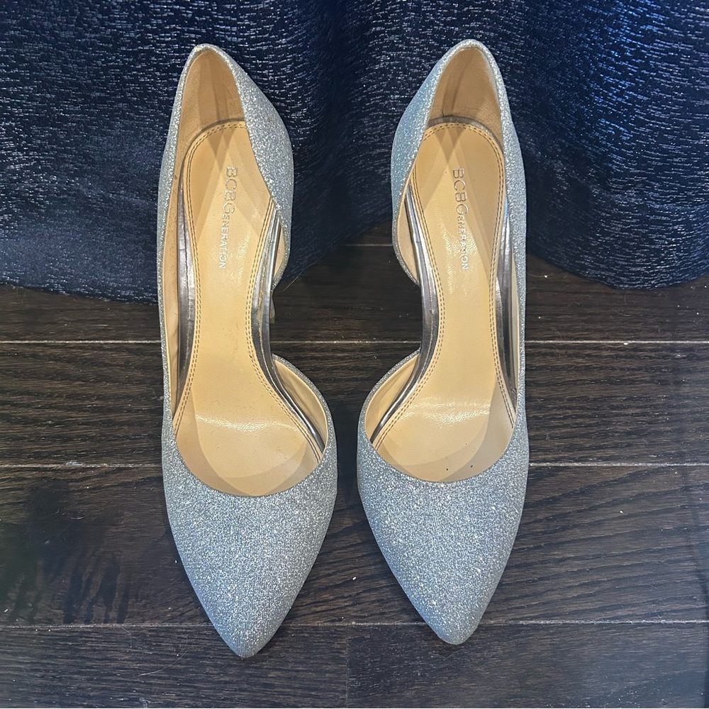 BCBGeneration | 9M | Silver Sparkle Pump